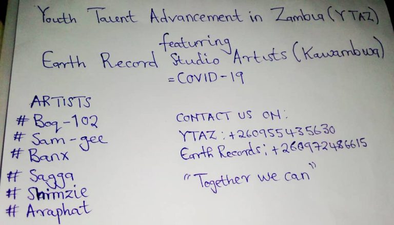 YOUTH TALENT ADVANCEMENT IN ZAMBIA (YTAZ) – COVID-19