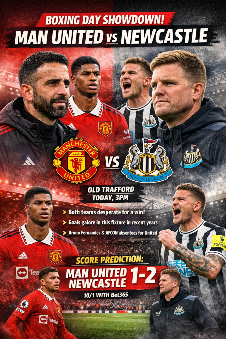 Manchester United vs Newcastle United Prediction [26:12:25]